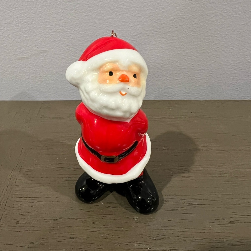 Vintage Nostalgia Santa Claus Christmas Tree Ornament 3 1/8”